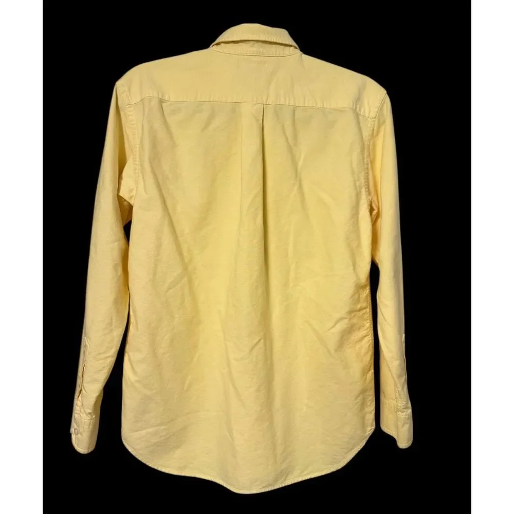 Ralph Lauren Boys Yellow Oxford Cloth Button Down Shirt Pony Sz. 28 Europe